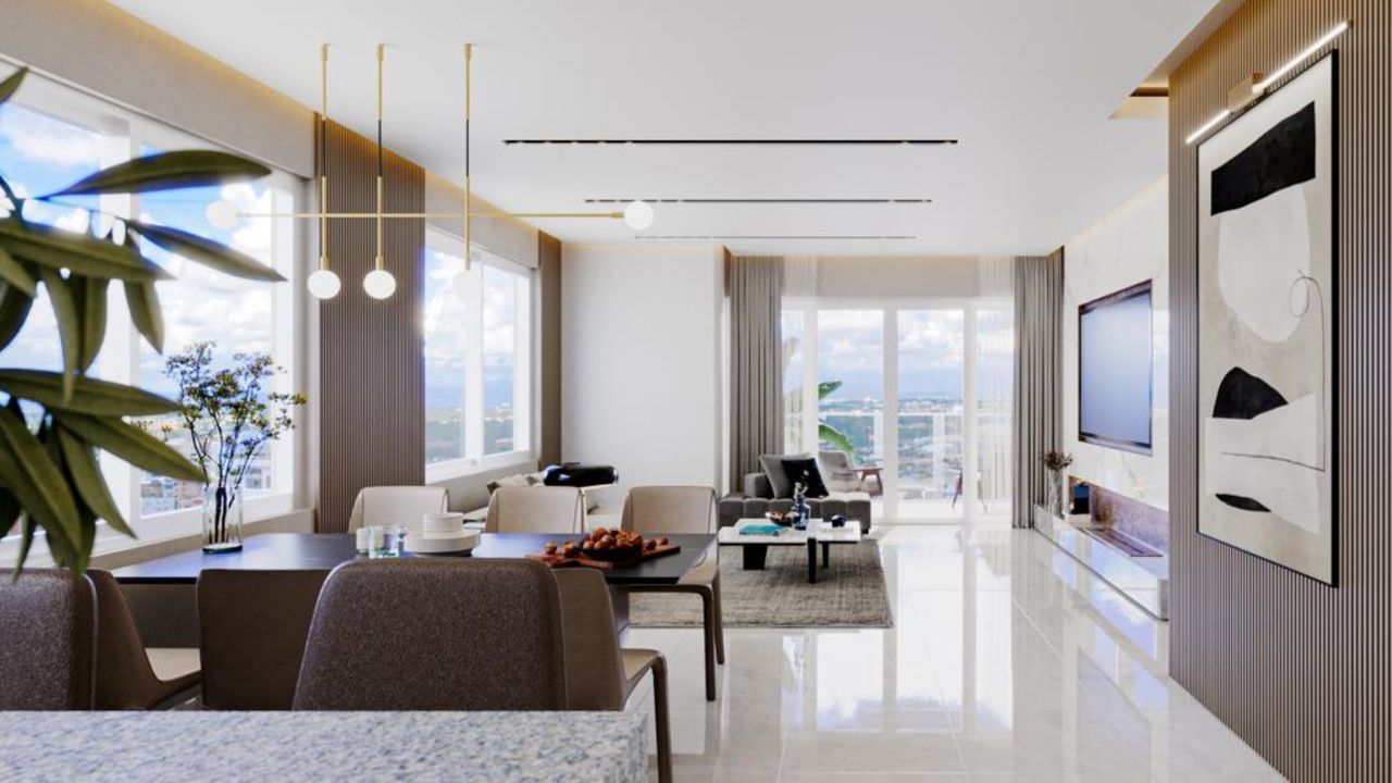 Elevated Living: A 12-Story Modern Residence in Central Santo Domingo