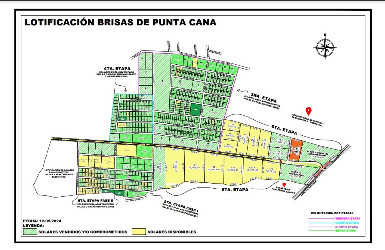 Terrenos en Venta Brisas de Punta Cana, Bávaro